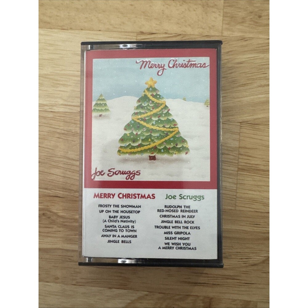 1989 Merry Christmas Joe Scruggs Cassette Tape Holiday Music